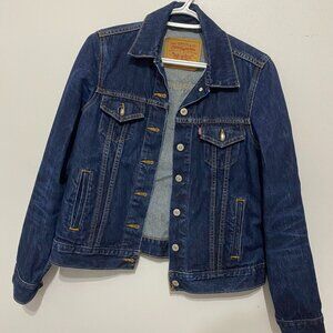 Dark blue denim Levi's jacket